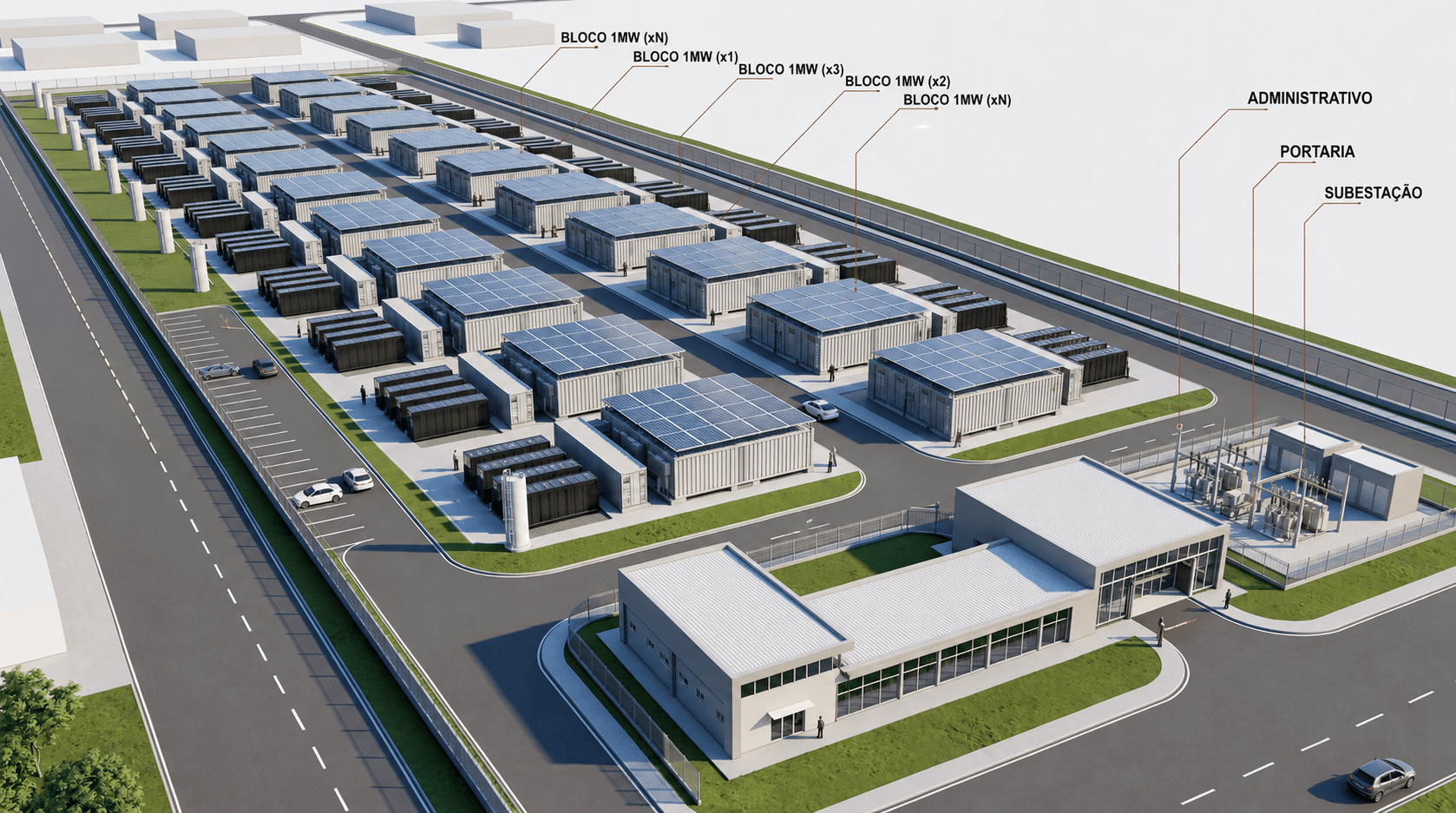 Planta Executiva e Disposição dos Módulos do Data Center UNIVEM